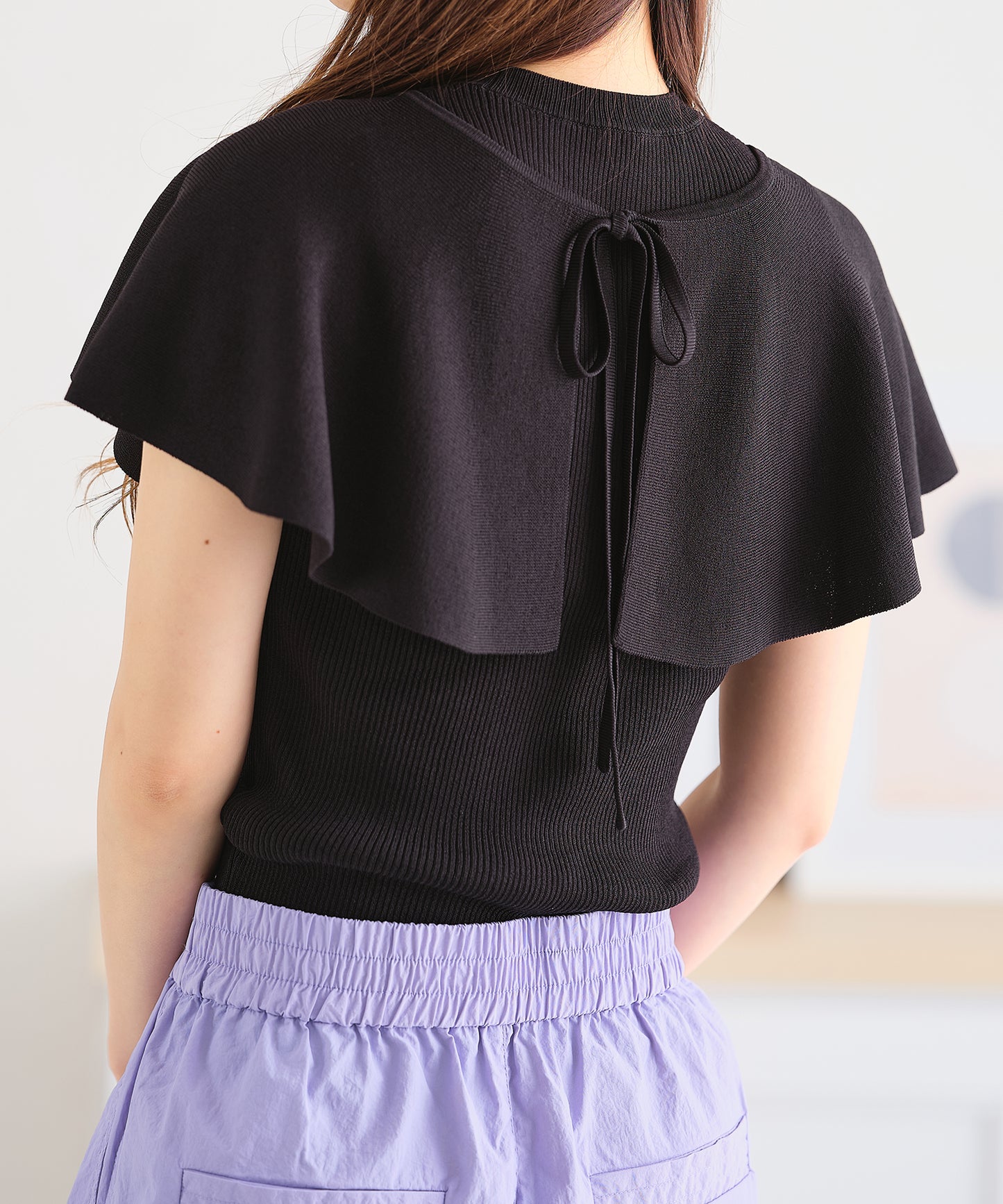 マルチWAYケープ付きニットプルオーバー/AC3510