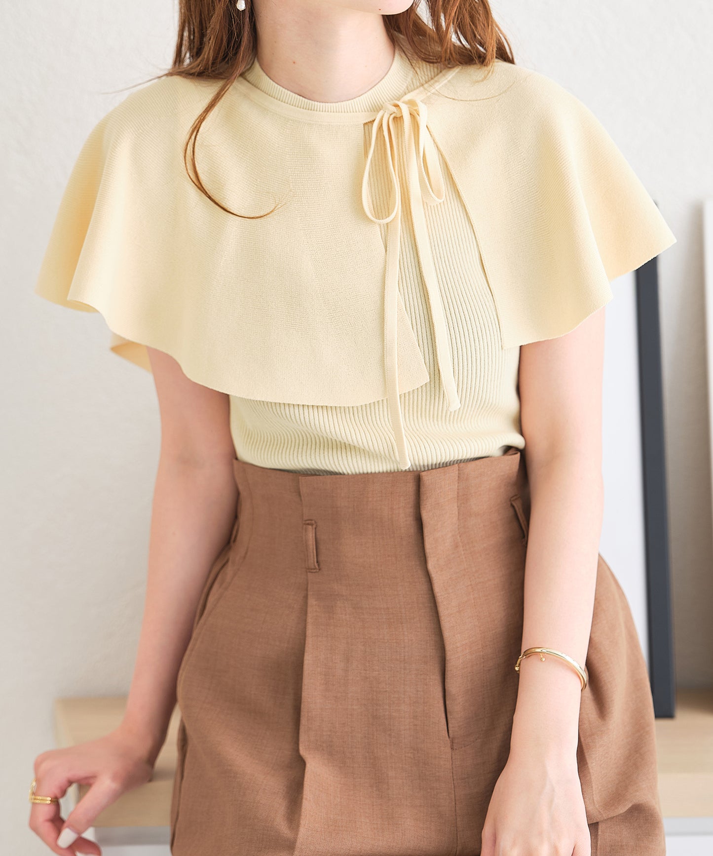 マルチWAYケープ付きニットプルオーバー/AC3510