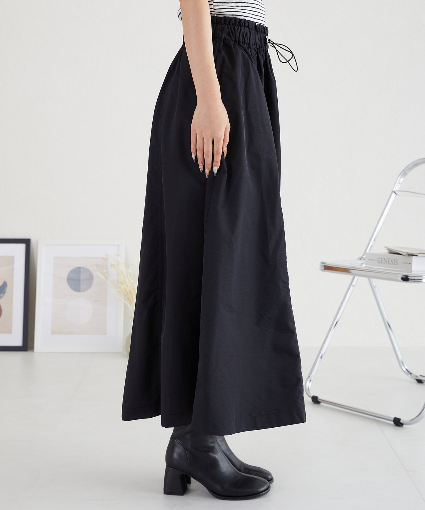 ドローコードAラインフレアスカート/AC3513