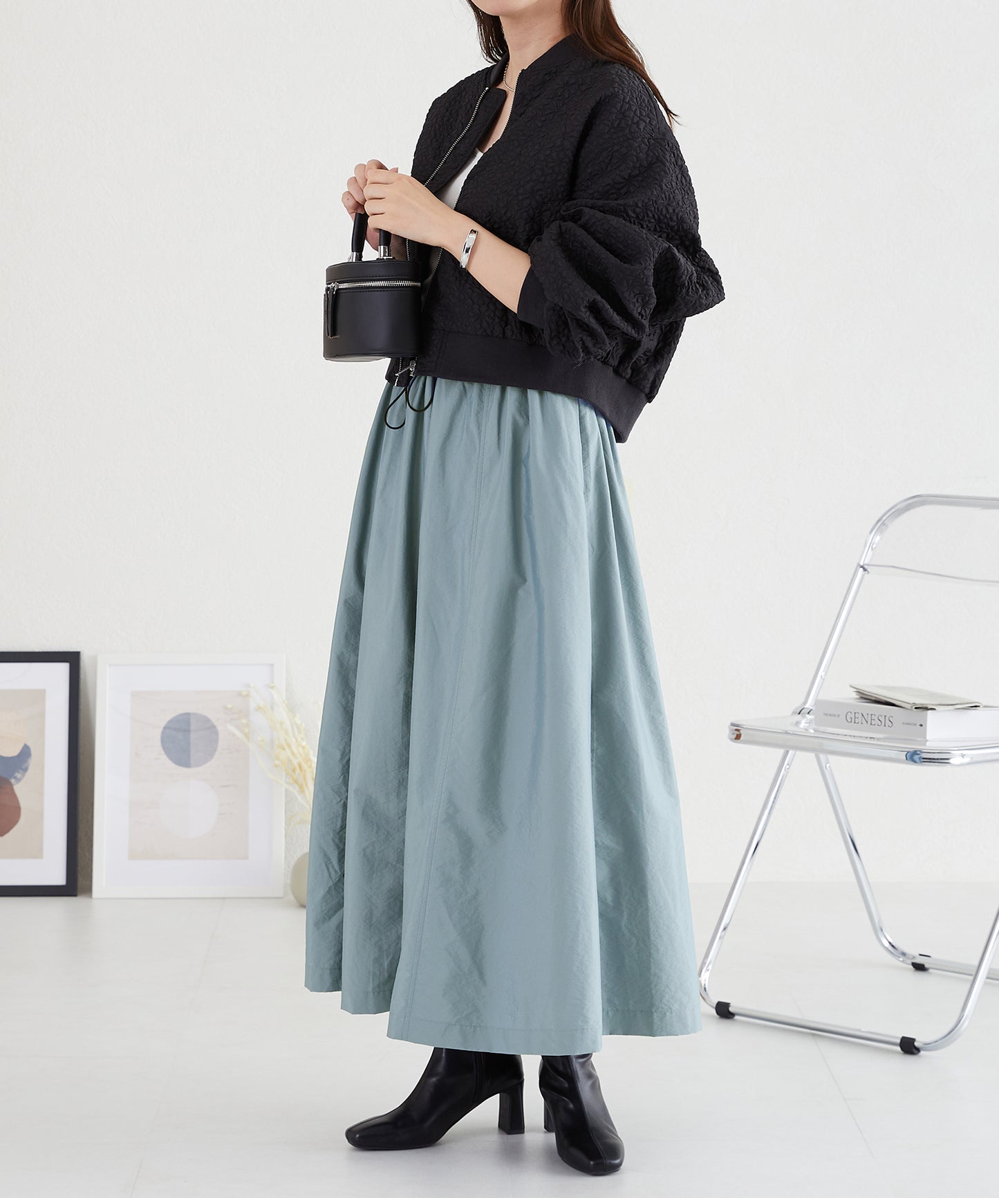 ドローコードAラインフレアスカート/AC3513