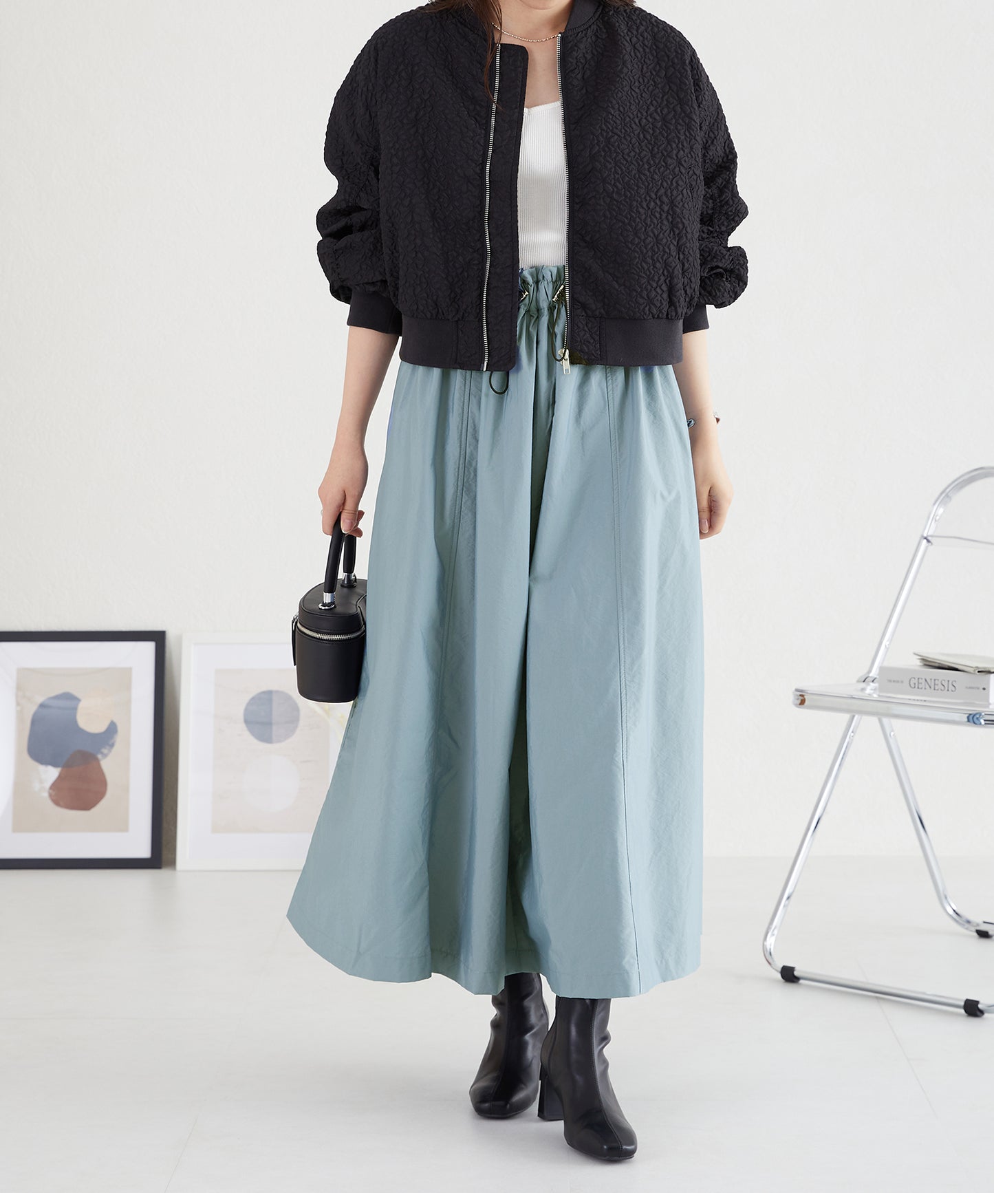 ドローコードAラインフレアスカート/AC3513