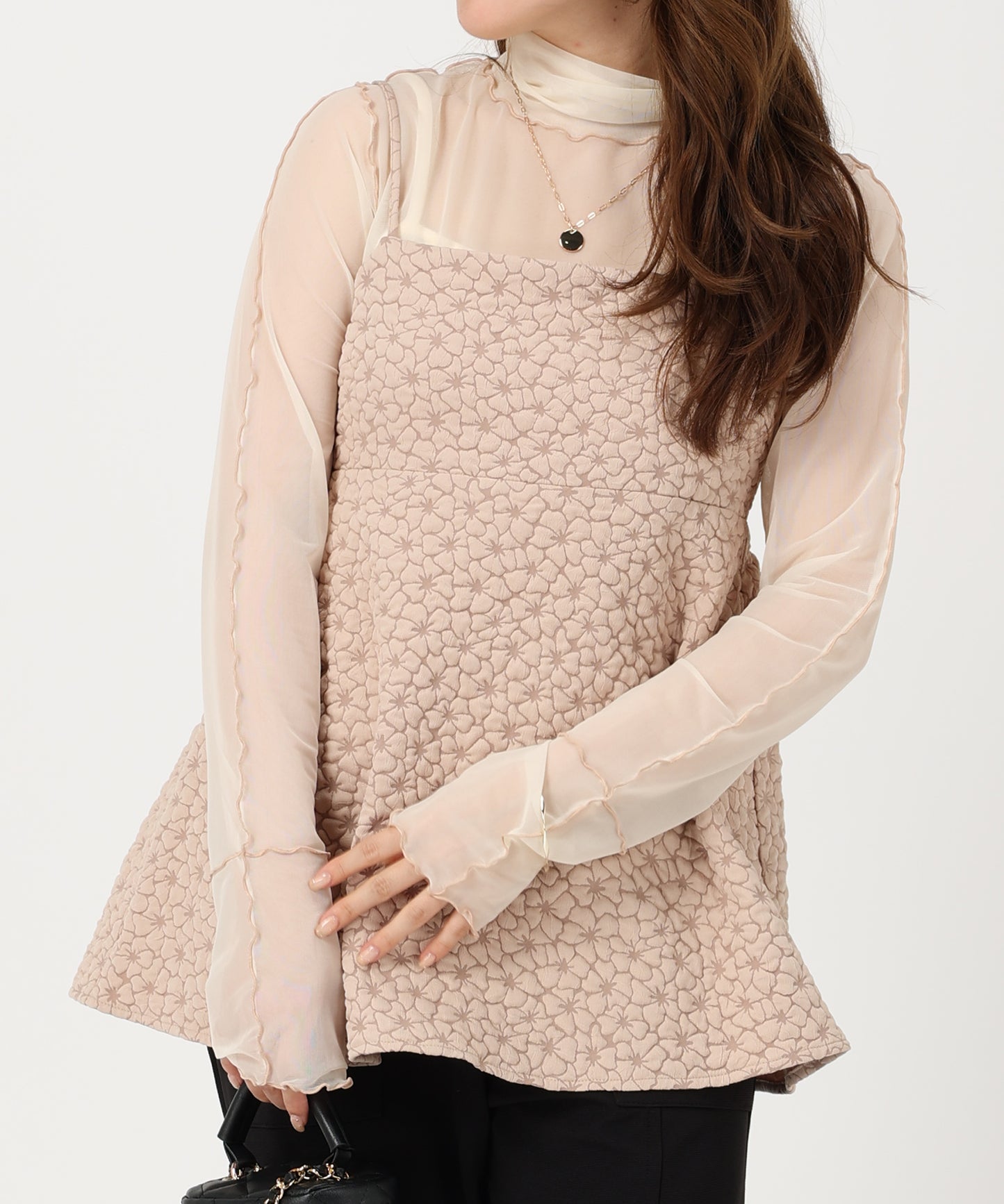 ジャガードキャミチュニック