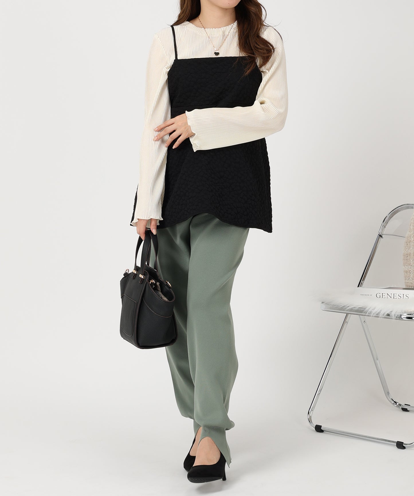 ジャガードキャミチュニック