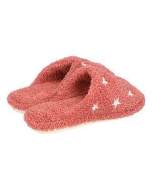 バイカラー星柄刺繍ルームシューズ/G0007