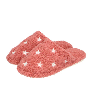 バイカラー星柄刺繍ルームシューズ/G0007