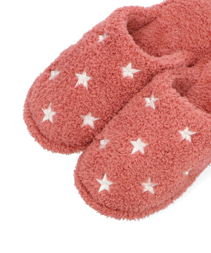 バイカラー星柄刺繍ルームシューズ/G0007