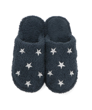 バイカラー星柄刺繍ルームシューズ/G0007