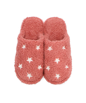 バイカラー星柄刺繍ルームシューズ/G0007