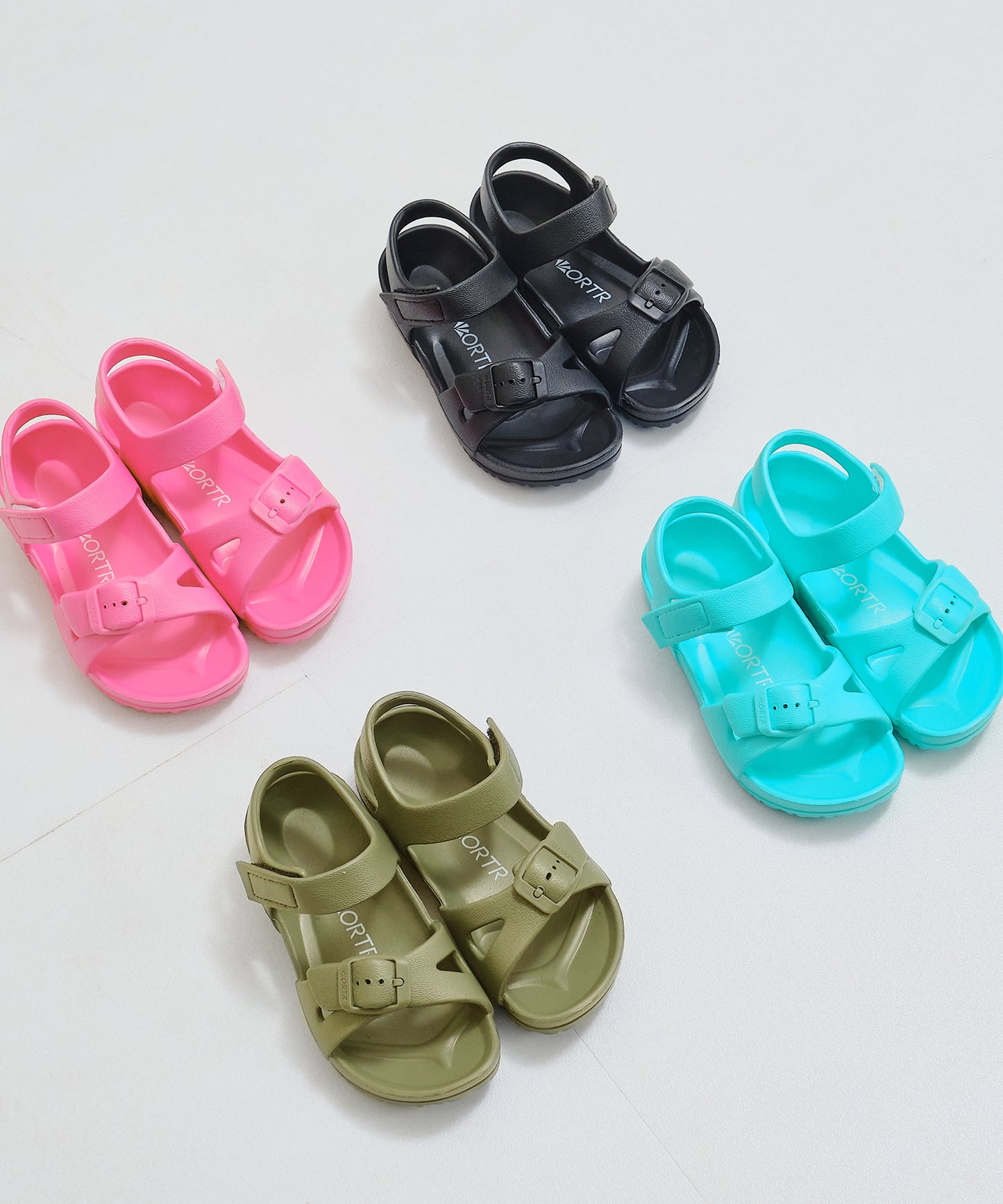 【WEB限定】バックルクロスベルトシャワーサンダル/K-223