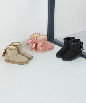 バックリボンムートンブーツ/K-242