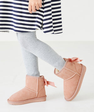 バックリボンムートンブーツ/K-242