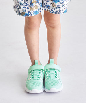 【KIDS】ベルト×ゴム紐メッシュスニーカー/K-452