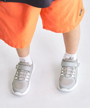 【KIDS】ベルト×ゴム紐メッシュスニーカー/K-452