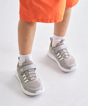 【KIDS】ベルト×ゴム紐メッシュスニーカー/K-452