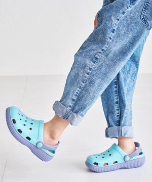 【KIDS/WEB限定】バイカラークロッグサンダル/K-453