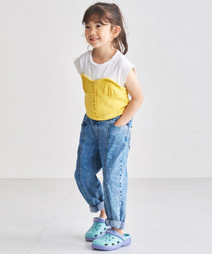 【KIDS/WEB限定】バイカラークロッグサンダル/K-453