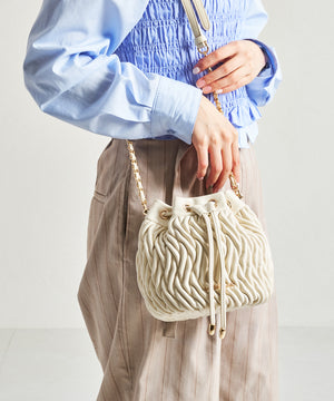 キルティング巾着バッグ/MM358004