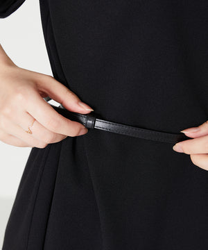 ベルト付きパフスリーブワンピース/MO33O04【結婚式/オケージョン/パーティー】