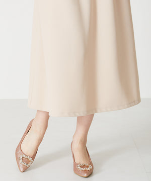 ベルト付きパフスリーブワンピース/MO33O04【結婚式/オケージョン/パーティー】