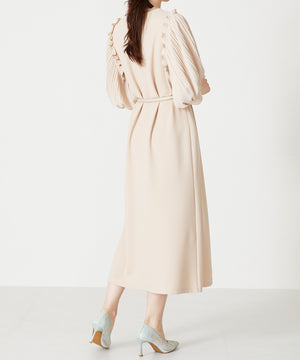 ベルト付きパフスリーブワンピース/MO33O04【結婚式/オケージョン/パーティー】