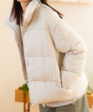 スタンドネックボリュームダウンジャケット/MO43D01