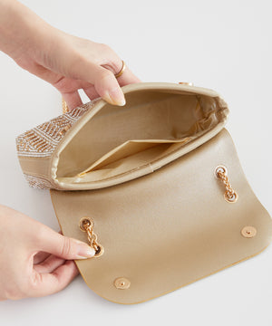 ラインストーンチェーンバッグ/MOB002【結婚式/オケージョン/パーティー】