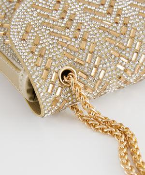 ラインストーンチェーンバッグ/MOB002【結婚式/オケージョン/パーティー】