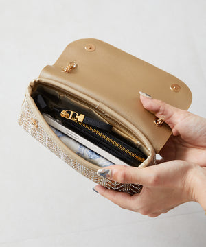 ラインストーンチェーンバッグ/MOB002【結婚式/オケージョン/パーティー】