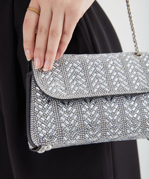 ラインストーンチェーンバッグ/MOB002【結婚式/オケージョン/パーティー】