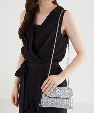 ラインストーンチェーンバッグ/MOB002【結婚式/オケージョン/パーティー】