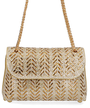 ラインストーンチェーンバッグ/MOB002【結婚式/オケージョン/パーティー】