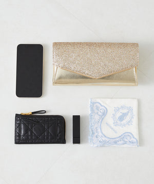 グリッタークラッチバッグ/MOB003【結婚式/オケージョン/パーティー】