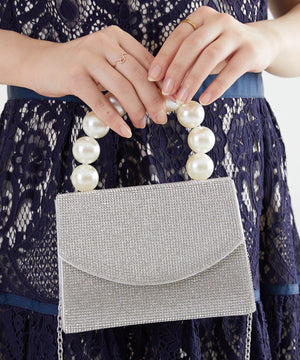 パールハンドルミニバッグ/MOB006【結婚式/オケージョン/パーティー】