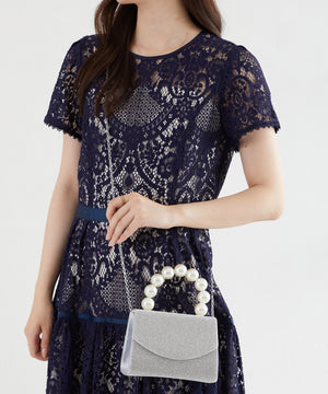 パールハンドルミニバッグ/MOB006【結婚式/オケージョン/パーティー】