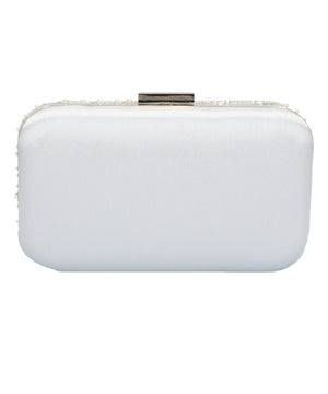 ビーズ刺繍ボックスクラッチバッグ/MOB008【結婚式/オケージョン/パーティー】