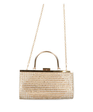 ラインストーンメタルハンドルバッグ/MOB009【結婚式/オケージョン/パーティー】