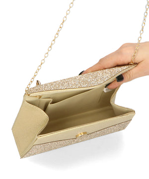 ラインストーンハンドミニバッグ/MOB012【結婚式/オケージョン/パーティー】