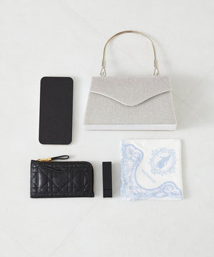 ラインストーンハンドミニバッグ/MOB012【結婚式/オケージョン/パーティー】