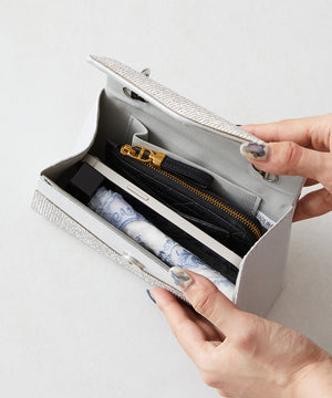 ラインストーンハンドミニバッグ/MOB012【結婚式/オケージョン/パーティー】