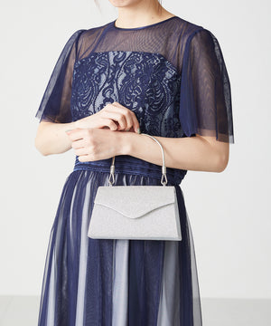 ラインストーンハンドミニバッグ/MOB012【結婚式/オケージョン/パーティー】