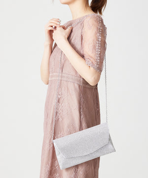 ラインストーンレタークラッチバッグ/MOB014【結婚式/オケージョン/パーティー】