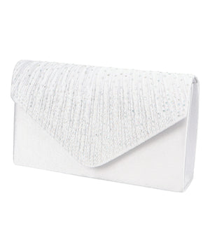 ラインストーンギャザーフラップバッグ/MOB018【結婚式/オケージョン/パーティー】