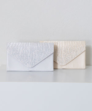 ラインストーンギャザーフラップバッグ/MOB018【結婚式/オケージョン/パーティー】