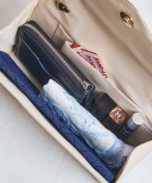 ラインストーンギャザーフラップバッグ/MOB018【結婚式/オケージョン/パーティー】