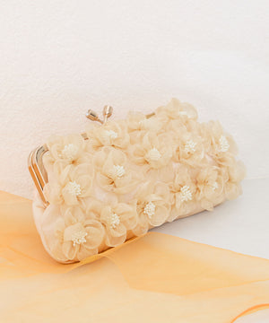 フラワーがま口バッグ/MOB019【結婚式/オケージョン/パーティー】