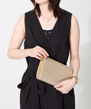 ラインストーンエンベロープクラッチバッグ/MOB021【結婚式/オケージョン/パーティー】