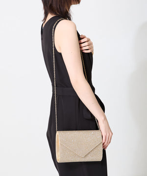 ラインストーンエンベロープクラッチバッグ/MOB021【結婚式/オケージョン/パーティー】