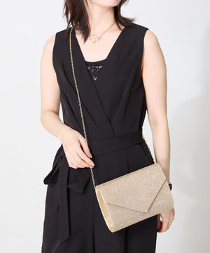 ラインストーンエンベロープクラッチバッグ/MOB021【結婚式/オケージョン/パーティー】