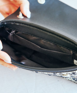 フラワーデザインチェーンバッグ/MOB023【結婚式/オケージョン/パーティー】