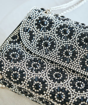 フラワーデザインチェーンバッグ/MOB023【結婚式/オケージョン/パーティー】